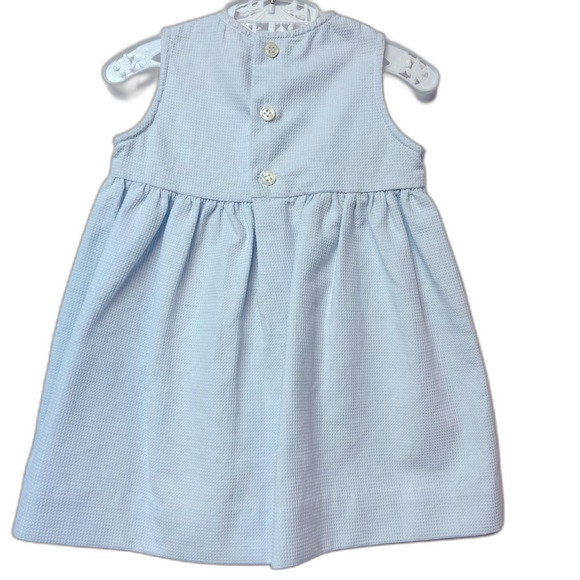 Sophie Dess Creations Paris Dress Light Blue Size 3 Months - Picture 2 of 7